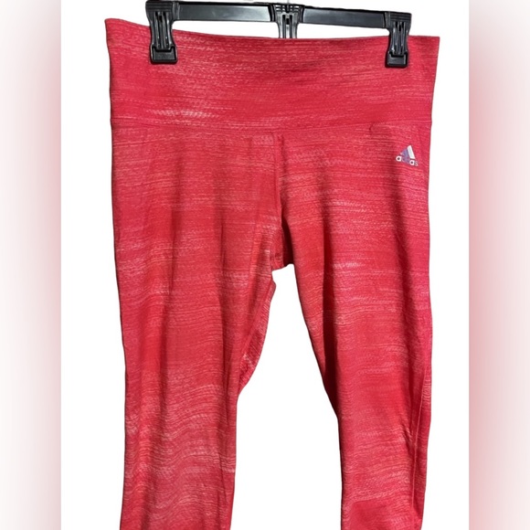 Adidas Climalite Mid-Rise Leggings Sz L 16-18 - Picture 2 of 5